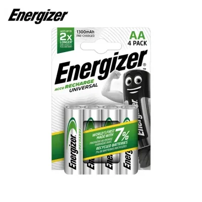 Piles rechargeables AA HR6 1300mAh (4pcs) (Rechargeable) - Energizer Universal