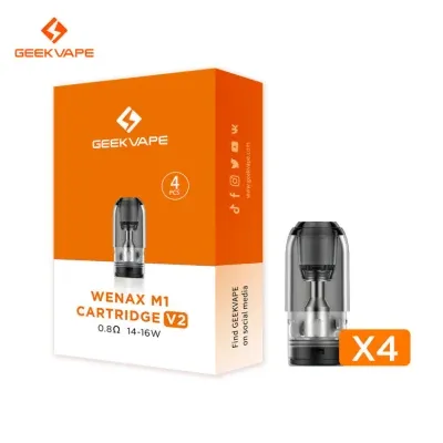 Cartouches Wenax M1 2ml V2 (4pcs) (1.2ohm) - Geekvape