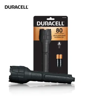 Lampe Torche + 2 piles AAA (8pcs) (80LM) - Duracell