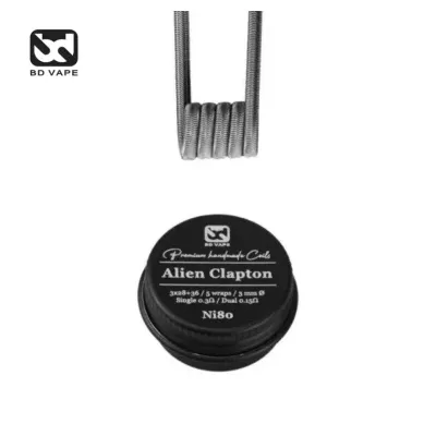 Coils Alien Clapton NI80 Handmade (2pcs) (0.3ohm) - BD Vape
