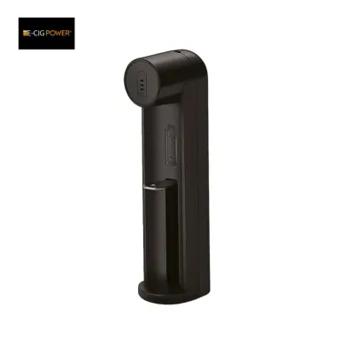 C1 Plus Chargeur de batterie Li-on avec LED et Micro USB (Black) - E-Cig Power