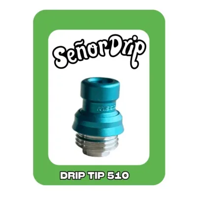 Drip Tip AIO Mission XV2 (Silver) - Señor Drip Tip