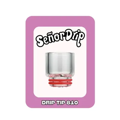 Drip Tip 810 Glass (Black) - Señor Drip Tip