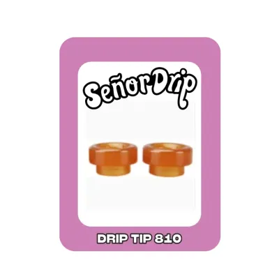 Drip Tip 810 Pei (Ambre) - Señor Drip Tip