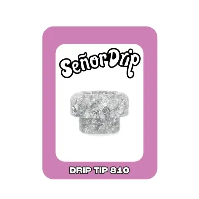 Drip Tip 810 Shine (Silver) - Señor Drip Tip