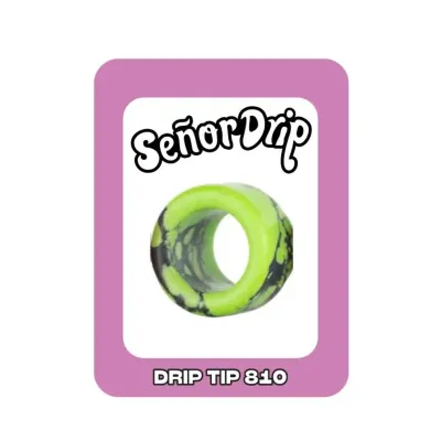 Drip Tip 810 Marble (White) - Señor Drip Tip
