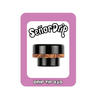 Drip Tip 810 Wood (White) - Señor Drip Tip