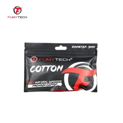 Coton Premium 100% Naturel Organique 3mm (Sachet Unitaire) - Fumytech