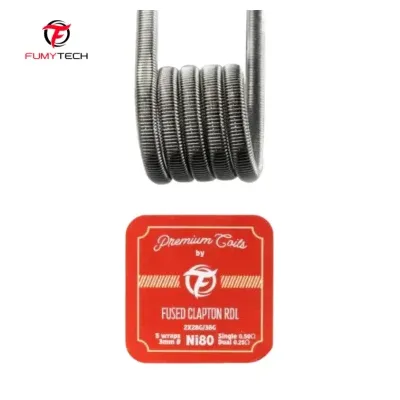 Coils Fused Clapton RDL Ni80 New Version (10pcs) (0.50ohm) - Fumytech