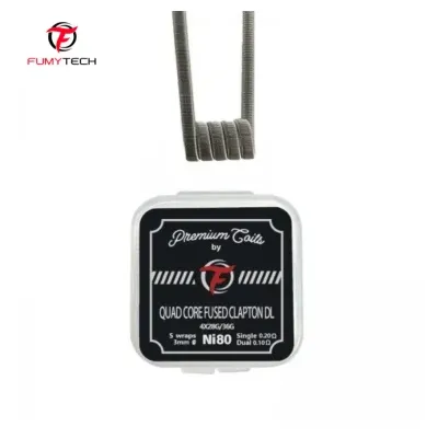 Coils Quad Core Fused Clapton DL Ni80 (10pcs) (0.20ohm) - Fumytech