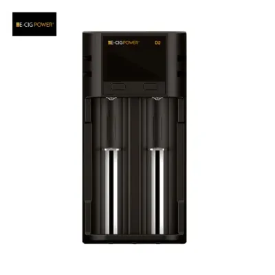 D2 Chargeur d'accus intelligent Micro USB avec écran LCD (Black) - E-Cig Power