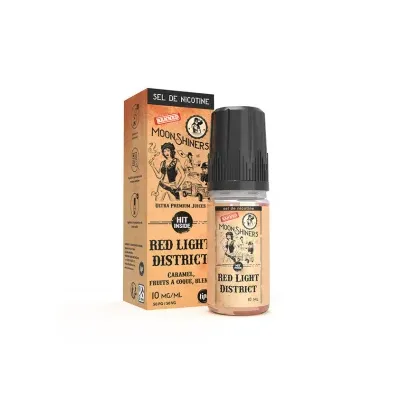 Red Light District Salt 10ml Moonshiners (Nicotine:20 mg/ml) - Le French Liquide