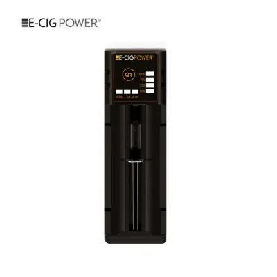 Q1 Chargeur d'accu Li-on LED Micro USB (Black) - E-Cig Power