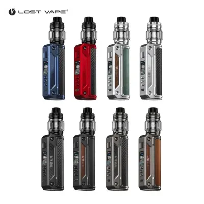 Kit Thelema Solo 100W avec Centaurus Subohm 5ml (Matte Red / Carbon Fiber) - Lost Vape