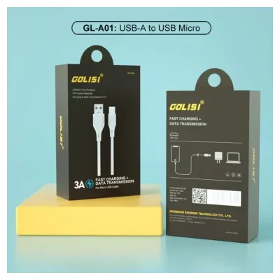 Cable Micro USB GL-A01 (Blanc) - Golisi