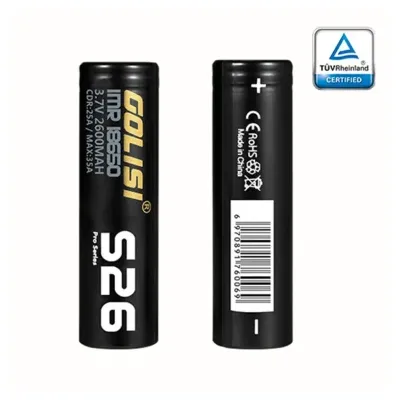 Accu S26 18650 2600mAh 35A (Boite de 2) (Golisi S26) - Golisi