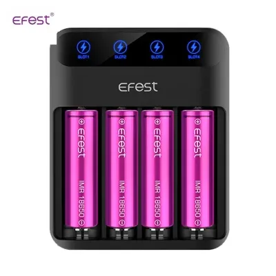Chargeur d'accus Lush Q4 (Noir) - Efest