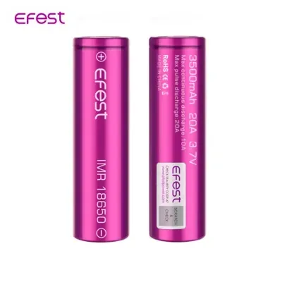 ACCUS EFEST 18650 20A 3500mAh (boite de 2) (Violet) - ACCUS EFEST 18650 20A 3500mAh (boite de 2)