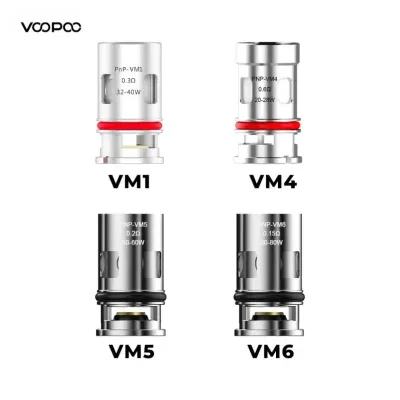 Résistances PnP VM1 VM4 VM5 VM6 R2 TM2 TR1 TW15 TW20 TW30 VM3 (5pcs) (TW30 - 0.3ohm) - VooPoo