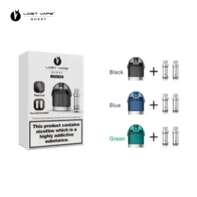 Lost Vape Pack LYRA Pod + Résistances (Noir) - Lost Vape Pack LYRA Pod + Résistances