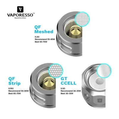 Résistances QF pour SKRR (3pcs) (QF Strips 0.15ohm) - Vaporesso