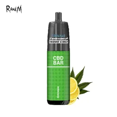 Kit Amnesia 15000 puffs CBD 2x10ml (1000mg) - Tornado White Rabbit