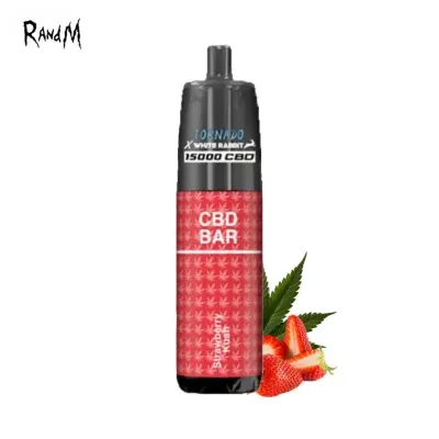 Kit Strawberry Kush 15000 puffs CBD 2x10ml -Tornado White Rabbit (1000mg) - Kit Strawberry Kush 15000 puffs CBD 2x10ml -Tornado White Rabbit