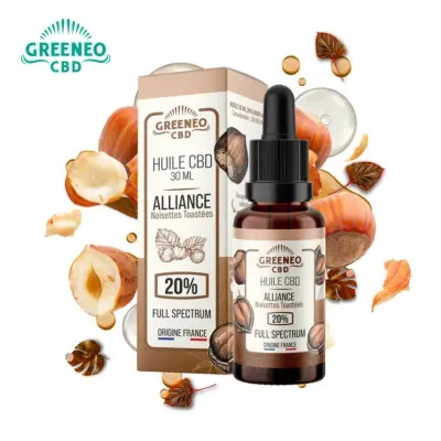 Huile CBD Alliance Noisettes Toastées 30ml (6000mg) - Greeneo