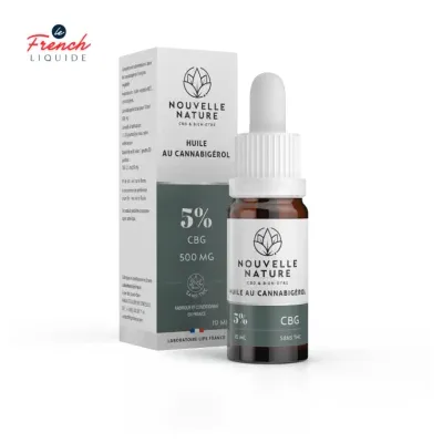 Huile Neutre CBG 10ML (5% CBG) - Nouvelle Nature by Le French Liquide