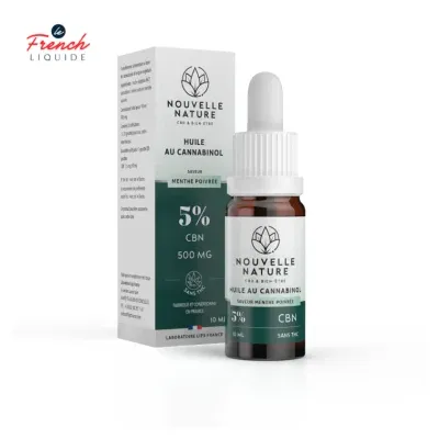 Huile Menthe Poivré CBN 10ml (5% CBN) - Nouvelle Nature by Le French Liquide