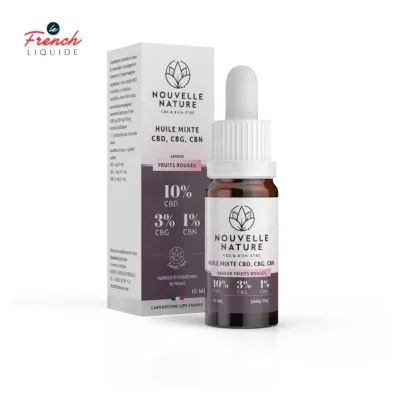 Huile Fruits Rouges CBD (10% CBD 3% CBG 1% CBN) - Nouvelle Nature by le French Liquide