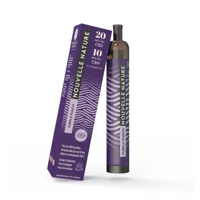 Puff Purple Punch CBD (2% CBD 1% CBN) - Nouvelle Nature by Le French Liquide