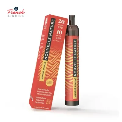 Puff Mangue Ananas CBD (2% CBD 1% CBN) - Nouvelle Nature by Le French Liquide
