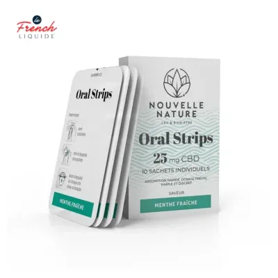 Oral Strips (10 sachets individuels) (25mg) - Nouvelle Nature by Le French Liquide