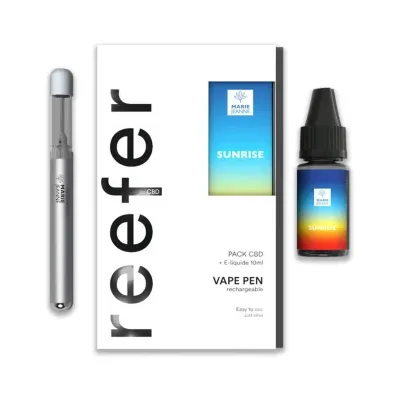 Pack Vape Pen REEFER Sunrise (600mg) - Marie Jeanne
