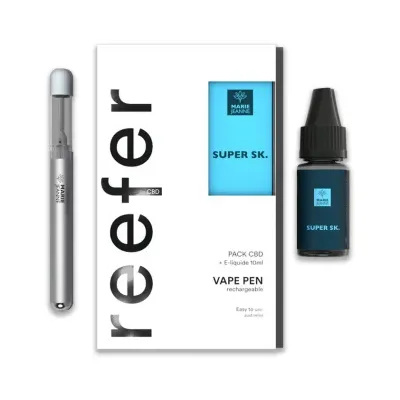 Pack Vape Pen REEFER Super Skunk (700mg) - Marie Jeanne