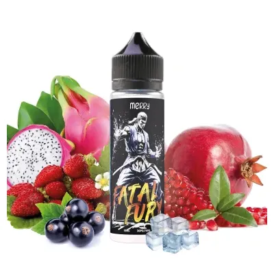 Merry - Fatal Fury 50ml, Cassis, Grenade, Fraise des bois, Kiwi, Frais