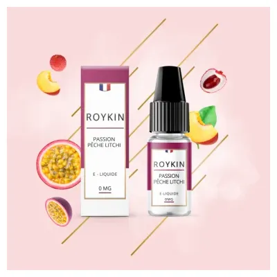 Passion Pêche Litchi 10ml (Nicotine:16 mg/ml) - Roykin