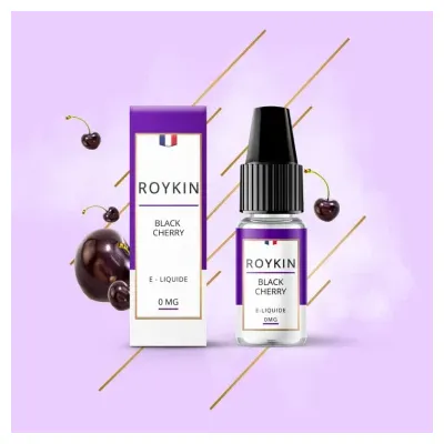 Black Cherry 10ml (Nicotine: 00 mg/ml) - Roykin
