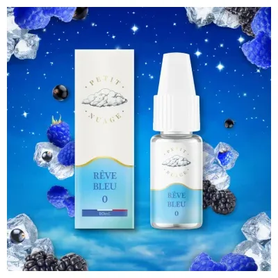 Rêve Bleu 10ml (Nicotine: 00 mg/ml) - Petit Nuage