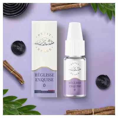 Réglisse Exquise 10ml (Nicotine:11mg/ml) - Petit Nuage
