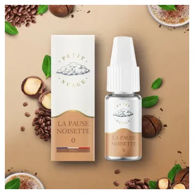 La Pause Noisette 10ml (Nicotine:16 mg/ml) - Petit Nuage