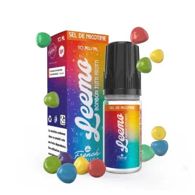 Bonbon Tutti Frutti Salt 10ml Leemo (Nicotine:20 mg/ml) - Le French Liquide
