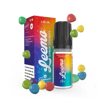 Bonbon Tutti Frutti 10ml Leemo (Nicotine:06 mg/ml) - Le French Liquide