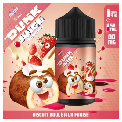 Biscuit Roulé à la Fraise 50ml Dunk Juice Factory - Made in Vape