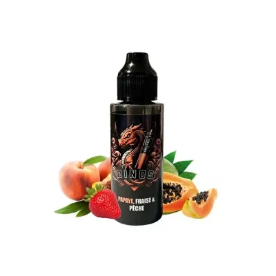 Papaye Fraise Pêche 100ml - Dinos