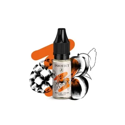 Mangue Pêche Abricot 10ml Parrainage (Nicotine:12 mg/ml) - Protect