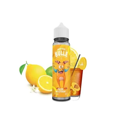 Pêche au Citron 50ml Monsieur Bulle - Liquideo