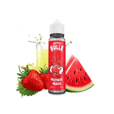 Pastèque Fraise 50ml Monsieur Bulle - Liquideo
