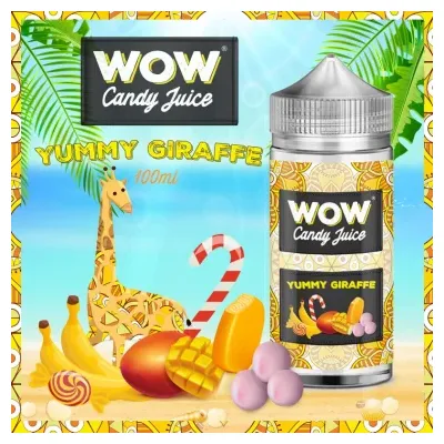Yummy Giraffe 100ml WOW Candy Juice - Made in Vape